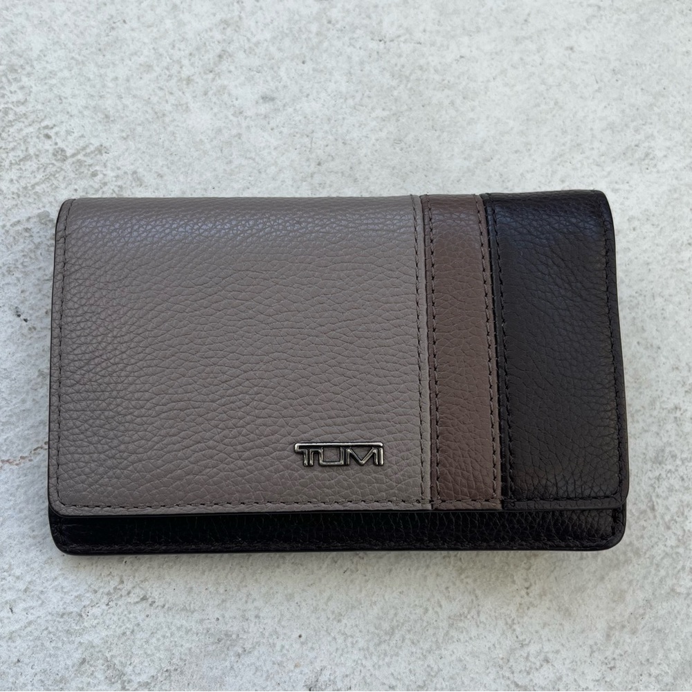 Tumi Color Block Folded Wallet